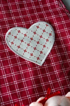 Cristina Oria Delantales|Delantales^Delantal De Niños Con Diseño De Osos & Cuadros Rojos