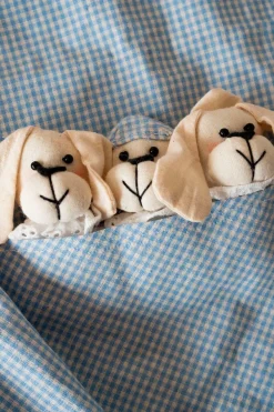 Cristina Oria Delantales|Delantales^Delantal De Niños Mini Con Diseño De Perritos & Cuadros Azules