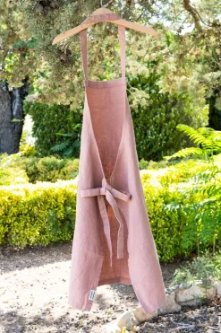 Cristina Oria Delantales|Delantales^Delantales De Lino Rosa Niños