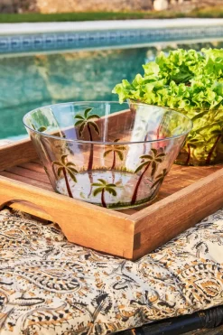 Cristina Oria Fuentes, Ensaladeras Y Cuencos^Ensaladera Acrílica Diseño Palmeras