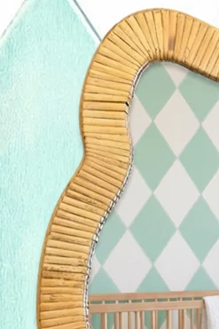 Cristina Oria Minichef|Piezas Decorativas^Espejo Con Borde De Ratán