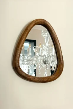 Cristina Oria Piezas Decorativas^Espejo Redondeado Con Marco De Madera