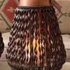 Cristina Oria Piezas Decorativas|Candelabros Y Portavelas^Farolillo Con Diseño Trenzado De Cuero Grande