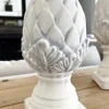 Cristina Oria Piezas Decorativas^Figura Decorativa Con Diseño De Alcachofa Blanca