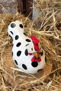 Cristina Oria Piezas Decorativas^Figura Decorativa Gallina Lunares