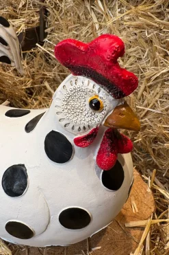 Cristina Oria Piezas Decorativas^Figura Decorativa Gallina Lunares