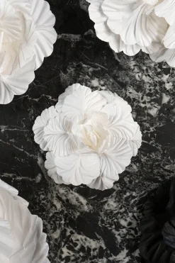 Cristina Oria Piezas Decorativas^Flor Iris 15X15 Papel Blanco