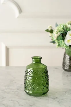 Cristina Oria Jarrones, Floreros Y Maceteros^Florero De Cristal Con Detalles Geométricos