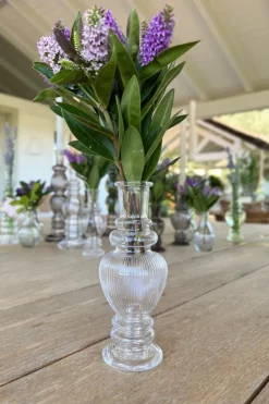 Cristina Oria Jarrones, Floreros Y Maceteros^Florero De Cristal Con Diseño Venecia Transparente Grande