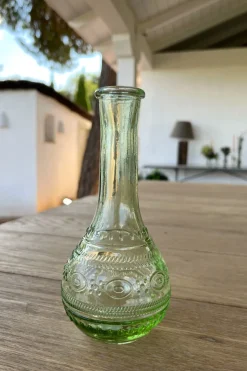 Cristina Oria Jarrones, Floreros Y Maceteros^Florero De Cristal Con Diseño París Verde Claro