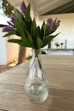 Cristina Oria Jarrones, Floreros Y Maceteros^Florero De Cristal Con Diseño Roma Transparente