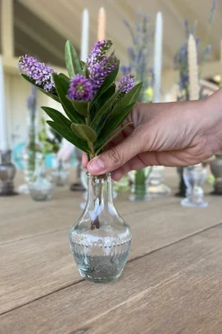 Cristina Oria Jarrones, Floreros Y Maceteros^Florero De Cristal Con Diseño Milán Transparente