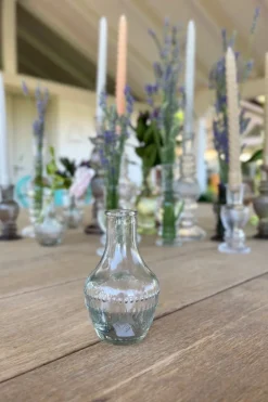 Cristina Oria Jarrones, Floreros Y Maceteros^Florero De Cristal Con Diseño Milán Transparente