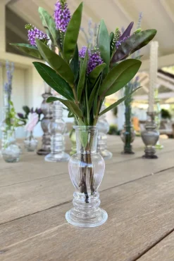 Cristina Oria Jarrones, Floreros Y Maceteros^Florero De Cristal Con Diseño Venecia Transparente Pequeño