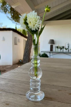 Cristina Oria Jarrones, Floreros Y Maceteros^Florero De Cristal Con Diseño Florencia Transparente Pequeño