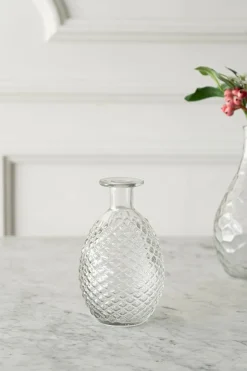 Cristina Oria Jarrones, Floreros Y Maceteros^Florero De Cristal En Relieve Transparente