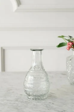 Cristina Oria Jarrones, Floreros Y Maceteros^Florero De Cristal En Relieve Transparente