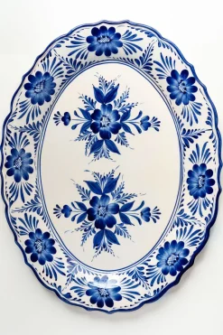 Cristina Oria Fuentes, Ensaladeras Y Cuencos^Fuente Flores Azules