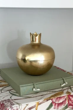 Cristina Oria Piezas Decorativas^Granada Dorada De Bronce