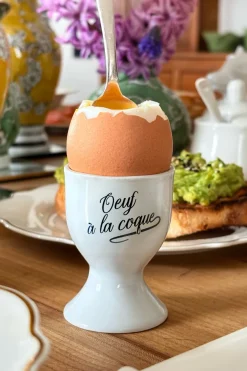 Cristina Oria Accesorios De Mesa^Huevera De Porcelana Con Mensaje