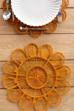 Cristina Oria Manteles Individuales^Individual Diseño Lila Mostaza