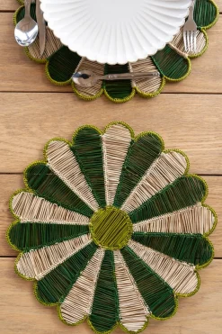 Cristina Oria Manteles Individuales^Individual Diseño Margarita Verde