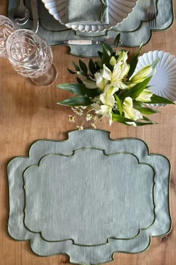 Cristina Oria Manteles Individuales^Individual Impermeable Con Diseño De Blonda