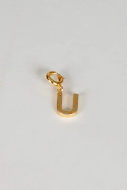 Cristina Oria Joyas Co|Joyas Co^Iniciales Doradas Con Detalle De Estrellas