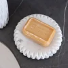 Cristina Oria Accesorios De Baño^Jabonera De Mármol Con Efecto Plisado