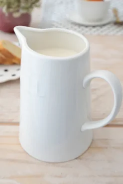 Cristina Oria Jarras Y Botellas^Jarra Cerámica Blanca Grande