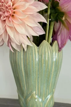 Cristina Oria Piezas Decorativas|Jarrones, Floreros Y Maceteros^Jarrón Bulbo Verde