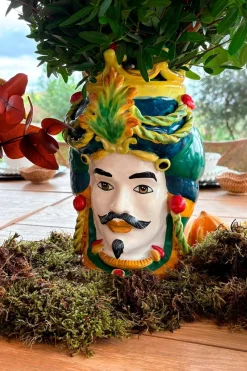 Cristina Oria Piezas Decorativas|Jarrones, Floreros Y Maceteros^Jarrón Busto Diseño Siciliano