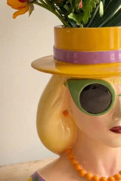 Cristina Oria Piezas Decorativas|Jarrones, Floreros Y Maceteros^Jarrón Busto Lady Fashion Rubia