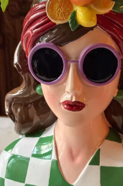 Cristina Oria Jarrones, Floreros Y Maceteros|Piezas Decorativas^Jarrón Busto Lady Fashion Morena