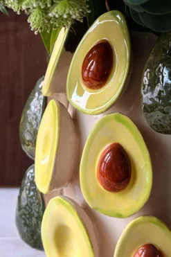 Cristina Oria Jarrones, Floreros Y Maceteros^Jarrón Con Diseño De Aguacates En Relieve