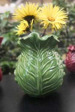 Cristina Oria Jarrones, Floreros Y Maceteros^Jarrón Con Diseño De Col Verde