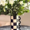 Cristina Oria Jarrones, Floreros Y Maceteros^Jarrón De Cerámica Bicolor Blanco Y Negro