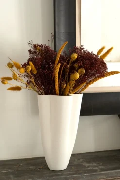 Cristina Oria Jarrones, Floreros Y Maceteros^Jarrón De Cerámica Con Diseño De Flor Y Con Textura