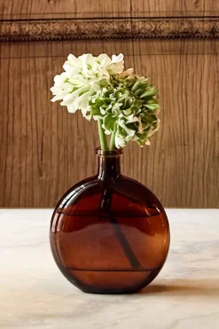 Cristina Oria Jarrones, Floreros Y Maceteros^Jarrón De Cristal En Tono Marrón Ámbar