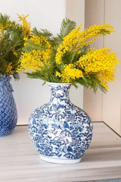 Cristina Oria Jarrones, Floreros Y Maceteros^Jarrón De Porcelana Azul Y Blanco Modelo Hida