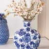 Cristina Oria Jarrones, Floreros Y Maceteros^Jarrón De Porcelana Azul Y Blanco Modelo Kioto