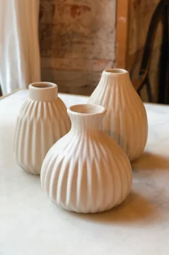 Cristina Oria Jarrones, Floreros Y Maceteros^Jarrón De Porcelana Beige