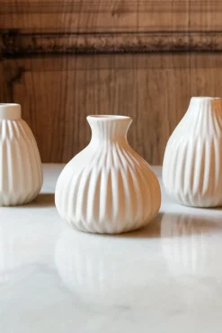 Cristina Oria Jarrones, Floreros Y Maceteros^Jarrón De Porcelana Beige