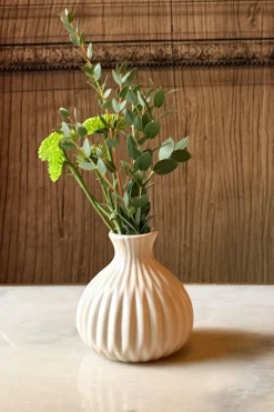 Cristina Oria Jarrones, Floreros Y Maceteros^Jarrón De Porcelana Beige