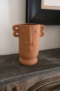 Cristina Oria Jarrones, Floreros Y Maceteros^Jarrón De Porcelana Cara Terracota