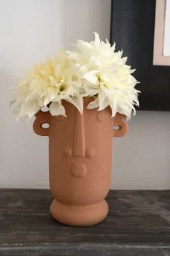 Cristina Oria Jarrones, Floreros Y Maceteros^Jarrón De Porcelana Cara Terracota