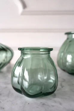 Cristina Oria Jarrones, Floreros Y Maceteros^Jarrón De Vidrio Reciclado Verde Pequeño