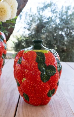 Cristina Oria Jarrones, Floreros Y Maceteros^Jarrón Diseño Fresas De Porcelana Pequeño