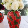 Cristina Oria Jarrones, Floreros Y Maceteros^Jarrón Diseño Fresas De Porcelana Grande