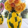 Cristina Oria Jarrones, Floreros Y Maceteros^Jarrón Diseño Limones De Porcelana Grande